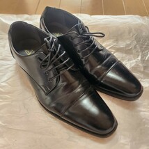革靴 紳士靴 ビジネスシューズ 黒 レザーシューズ ローファー ブラック 靴 くつ 41サイズ(25.5)_画像1