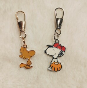 [No.62609] брелок для ключа бейсбол подросток Snoopy . Woodstock 