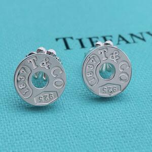 【極美品】Tiffany & Co. サークル　ピアス　T&Co. シルバー