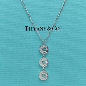 【極美品】Tiffany & Co. ネックレス　スリードロップサークル