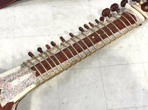 シタール 弦楽器 インド民族楽器●F011T650_画像4