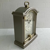 ☆【美品】 動作確認OK！SEIKO セイコー メロディー付き置時計 浪漫飛行他 日本製 QM715S 全長約22cm 604g アンティーク 昭和レトロ_画像3