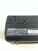 S4050●CASIO カシオ ポータブル液晶テレビ ポケットテレビ 液晶テレビ TV-500 通電OK_画像7