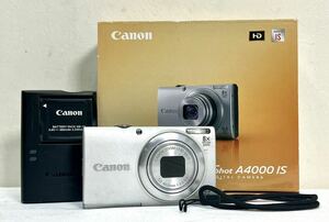 1円〜 Canon PowerShot A4000 IS 5.0-40.0mm 1:3.0-5.9 コンパクトデジタルカメラ デジカメ パワーショット レンズ 付属品 まとめ 現状品