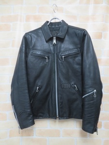 NEIGHBORHOOD ネイバーフッド B.I.BLACK HILL GL-JKT レザージャケット ブラック S 111379795■