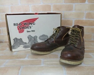 箱有 RED WING レッドウィング 6&quot; Classic Round ブーツ 9111 ブラウン US8 111373718■