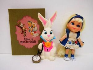 ① ビンテージ リッドルキッドル 「アリスインワンダーリドル」 Liddle Kiddle ALICE IN WONDERLIDDLE マテル Mattel 当時物 冊子付 HBY-D1