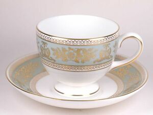 ウェッジウッド コロンビア セージグリーン ティー コーヒー 兼用 カップ&ソーサー リー WEDGWOOD イギリス WW-CLG-3