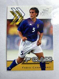 futera PLATINUM2001 WORLD STARS FIRST CLASS FABIO CANNAVARO BESE CARD 5 ファビオ カンナバーロ カンナヴァロ フテラ プラチナム