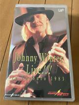 VHS　Johnny Winter Live!!!　ジョニーウインター_画像1