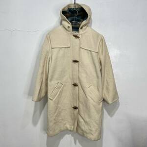 送料無料☆L.L.Bean☆80s☆USA製☆ダッフルコート☆ウールコート☆アイボリー☆表記10☆B24M