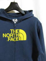 ☆☆送料無料☆☆THE NORTH FACE☆ザノースフェイス☆ブランドロゴプリントZIPパーカー☆BOY'S L☆ストリート☆B9_画像2