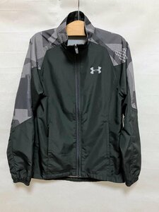 【送料込】【男の子用】UNDER ARMOUR アンダーアーマー ジャケット 140cm YMD ブラック×グレー キッズ 裏地ボアメッシュ s3406491