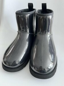 【送料込】2023年製 UGG ◇ ブーツ ◇ メンズ【6433470】アグ 26cm ブラック / クラシック クリアミニ 防水 梅雨 レインシューズ ロゴ 男女