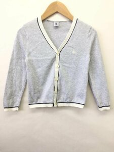 【送料込】[キッズ/子供]　PETIT BATEAU　プチバトー　カーディガン　110cm　灰色　グレー　綿　コットン　男の子用 /n471644