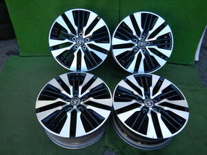 ★TOYOTA アルファード30後期純正★18×7.5JJ OFF:+45 PCD114.3-5H ハブ径；60mm 傷、汚れ等あり 4本 