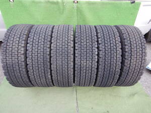 ★BS W970 スタッドレス★215/70R17.5 123/121J 残り溝:14.2mm以上 2022年製 6本 MADE IN JAPAN