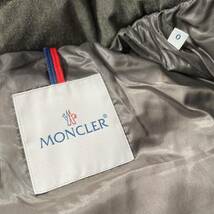 1円　美品　MONCLER モンクレール　モンジュネーブル　ダウンジャケット　カーキ　0サイズ　6982_画像7