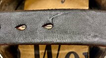 2A7001-4/未使用品 Vintage Works Leather belt DH5536 ヴィンテージワークス レザーベルト 茶芯 サイズ31_画像9