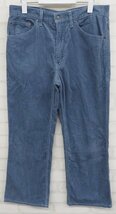 3P5535/Levi's 517 コーデュロイブーツカットパンツ 白タブ 日本製 リーバイス_画像2