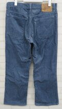 3P5535/Levi's 517 コーデュロイブーツカットパンツ 白タブ 日本製 リーバイス_画像3