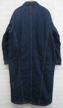 3J3651/Levi's RED FILLED LONG COAT A1101-0000 リーバイスレッド デニムフィールドロングコート_画像3