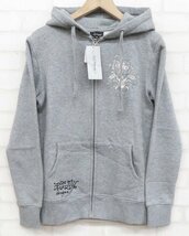 7T9603/未使用品 エドハーディー スウェットジップパーカー Ed Hardy_画像2