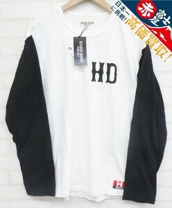 7T9786/未使用品 HARD BIRD ツートン ロングスリーブTシャツ HB-TLCL-003 ハードバード 長袖Tシャツ