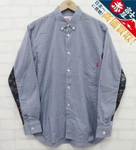 7T9965/Supreme×COMME des GARCONS SHIRT Gusset Shirt シュプリーム コムデギャルソンシャツ 長袖BDギンガムチェックシャツ_画像1