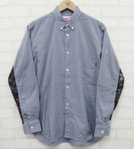 7T9965/Supreme×COMME des GARCONS SHIRT Gusset Shirt シュプリーム コムデギャルソンシャツ 長袖BDギンガムチェックシャツ_画像2