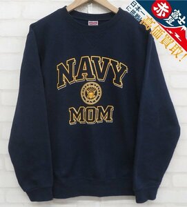 7T9990/SOFFE USN NAVY MOM 前Vスウェット エルサルバドル製 ソフィー