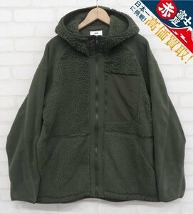 7T9994/UNIQLO×White Mountaineering フリースジップパーカー 341-463350 ユニクロ ホワイトマウンテニアリング