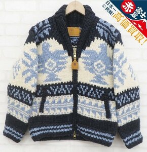 3J3687/CANADIAN SWEATER サンダーバード ハンドニット カウチンジップニット カナディアンセーター