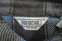 7T5375/ファイブブラザー ヘビーネルシャツ FIVE BROTHER_画像4