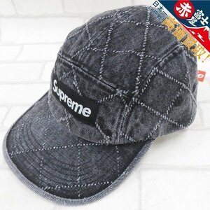 1H6827/新品 Supreme Punched Denim Camp Cap シュプリーム キャンプキャップ