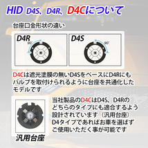 HID バルブ D4S D4R 35W 純正交換 4300K 5000K 6000k 8000K ヘッドライト 球 交換 車検対応 純正色 車用品 カー用品 D4C_画像9