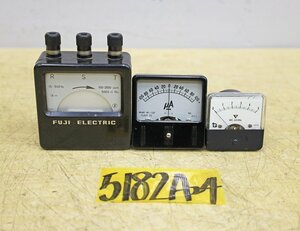 5182A24 FUJI ELECTRIC/TOYO/他 富士電機/東洋計器/他 電気メーターテスター まとめて3個セット 電気測定
