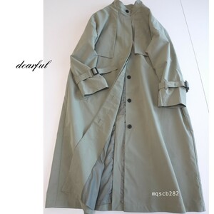 ディアフル dearful 春色 スタンドカラー トレンチコート size M スプリングコート 