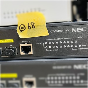 ◎68 NEC QX-S3416FT-2G B02014-03402 L2機能 タティックルーティング IRFスタック搭載 IEEE802.1X MAC認証 Web認証 IPv6サポート