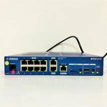 106【通電OK】YAMAHA ヤマハ RTX1210 ギガアクセス VPN ルーター LANマップ 初期化済み ダッシュボード ファンレス ネットワーク 通信_画像3