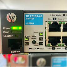 ●65【通電OK】HP 2510G‐48 switch ヒューレット・パッカード PROCURVE J9280A ネットワーク ハブ インターネット 回線 通信機器 機材_画像2