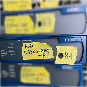 ●84【通電OK】H3C S5500-28C-EI Ethernet Switch ネットワーク インターネット 回線 通信機器 機材 拡張 イーサネットスイッチ ハブ