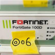 ◎06 Fortinet FortiGate 100D ファイアウォール FW セキュア SD-WAN SOCプロセッサ フォーティネット フォーティゲート_画像1