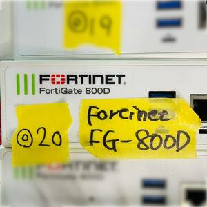 ◎20 Fortinet FortiGate 800D ファイアウォール FW セキュア SD-WAN SOCプロセッサ フォーティネット フォーティゲート