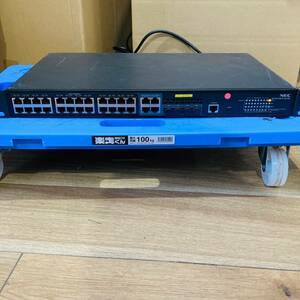 201[ electrification OK] NEC QX-S4124GT-4G-PW layer 2 intelligent PoE+ switch switch 1Gx24p SFPx4p switching hub network 