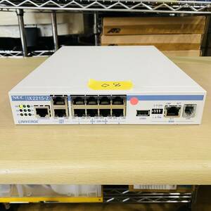 ◇8【通電OK】NEC UNIVERGE IX2215-Z ゼロコンフィグモデル ルーター VPN対応 高速アクセス 8ポート スイッチングハブ インターネット