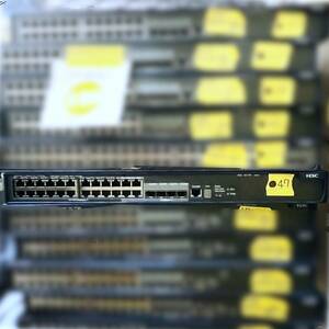 ●47【通電OK】H3C S5100-24P-EI Ethernet Switch ネットワーク インターネット 回線 通信機器 機材 拡張 ギガビットイーサネットスイッチ