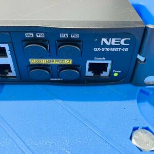 114【通電OK】NEC QX-S1048GT-4G レイヤ2 スイッチ switch EEE VLAN QoS IEEE802.1X認証 48ポート ファンレス 1GbEベーシック