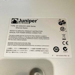 ＊50【通電OK】Juniper EX4200-24T L2 L3 スイッチ switch ルーティング・エンジン 24ポート 8PoE バーチャル・シャーシ対応 ジュニパーの画像10