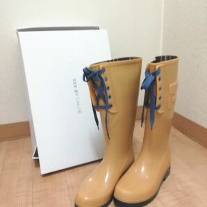 SEE BY CHLOE(シーバイクロエ) レインブーツ　イエロー　サイズ38　長靴